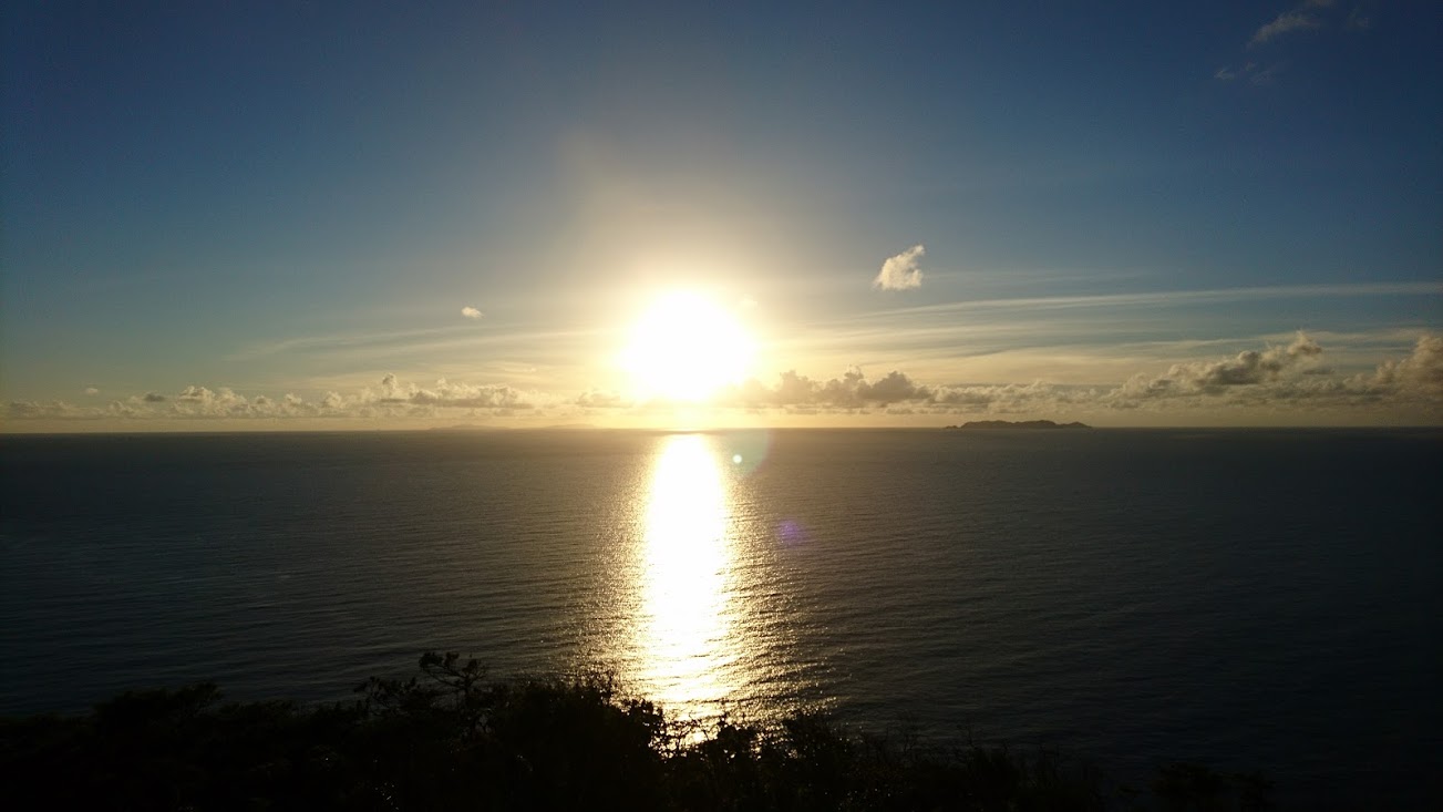 稲崎展望台からのサンセット