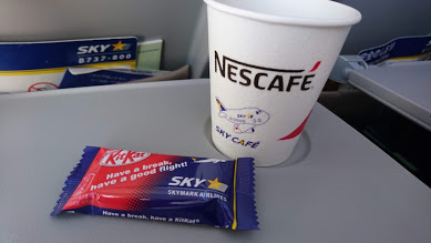 【スカイマーク】神戸→沖縄のフライトは、SKY595便　Nestleとのコラボレーションも